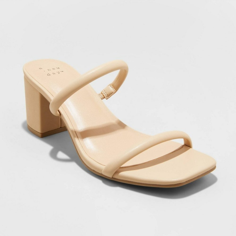 A New Day Birch Cris Shades of Beautiful Mule Heels 9.5W